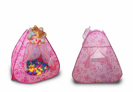 Игровой домик из нейлона Принцесса, в комплекте 100 шариков 